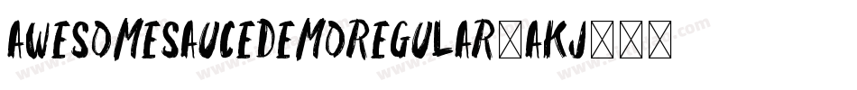 AwesomeSauceDemoRegular-AKj6字体转换