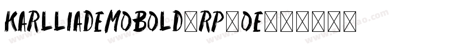 KarlliaDemoBold-Rp9oE字体转换