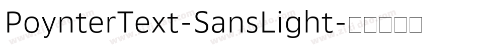 PoynterText-SansLight字体转换