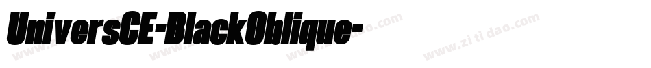 UniversCE-BlackOblique字体转换