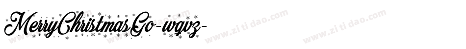MerryChristmasGo-wqvz字体转换