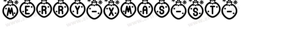 Merry-Xmas-St字体转换