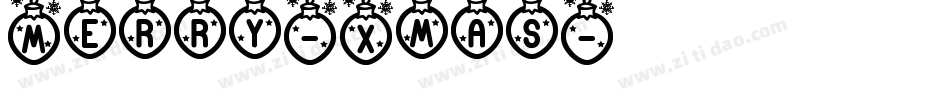 Merry-Xmas字体转换