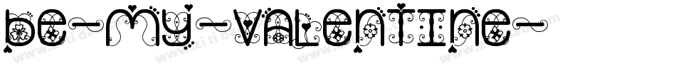 Be-My-Valentine字体转换