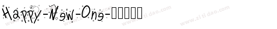 Happy-New-One字体转换