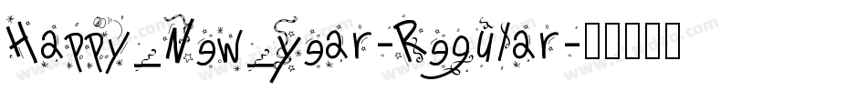 Happy_New_Year-Regular字体转换