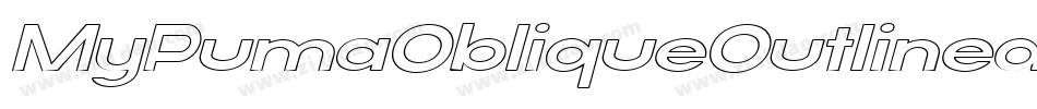 MyPumaObliqueOutlined-KdLD字体转换