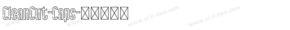 CleanCut-Caps字体转换