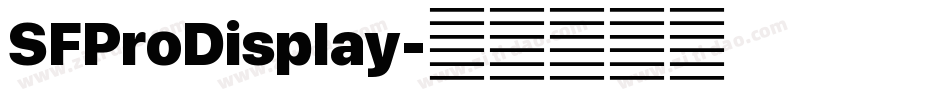 SFProDisplay字体转换