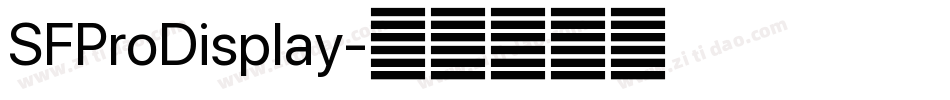 SFProDisplay字体转换