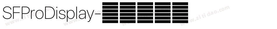 SFProDisplay字体转换