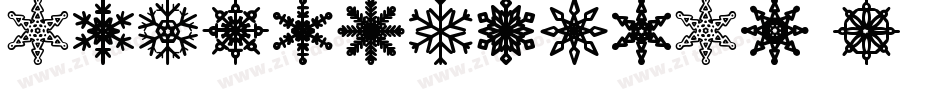 SnowflakesSt-y56M字体转换