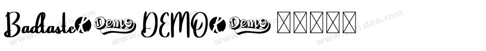 Badtaste-DEMO字体转换