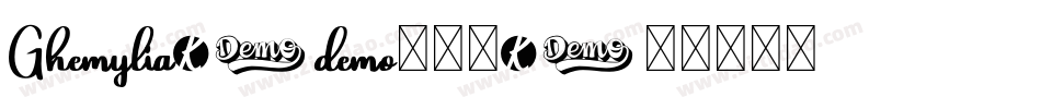 Ghemylia-demo手机版字体转换