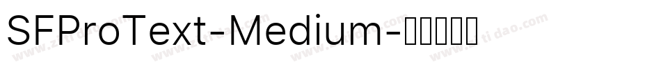 SFProText-Medium字体转换