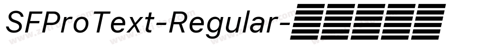 SFProText-Regular字体转换