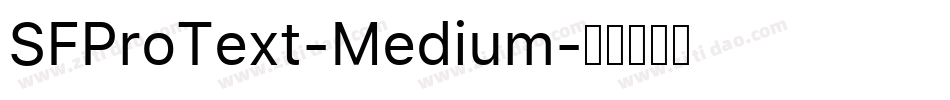 SFProText-Medium字体转换