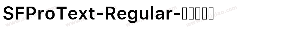 SFProText-Regular字体转换