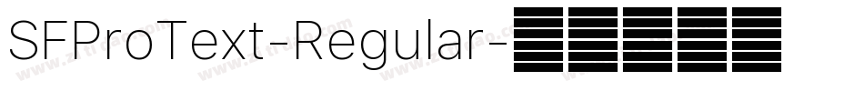SFProText-Regular字体转换