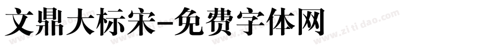 文鼎大标宋字体转换