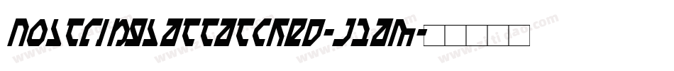 Nostringsattatched-J2am字体转换