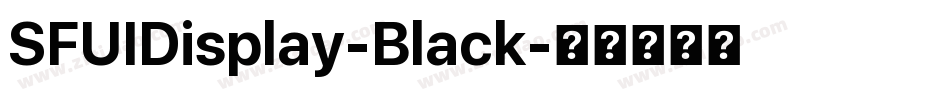 SFUIDisplay-Black字体转换