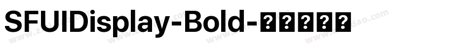 SFUIDisplay-Bold字体转换