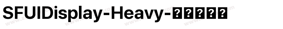 SFUIDisplay-Heavy字体转换