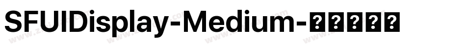 SFUIDisplay-Medium字体转换