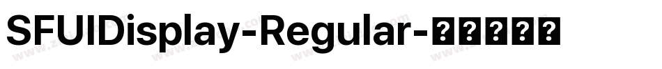 SFUIDisplay-Regular字体转换