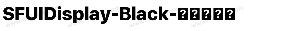 SFUIDisplay-Black字体转换