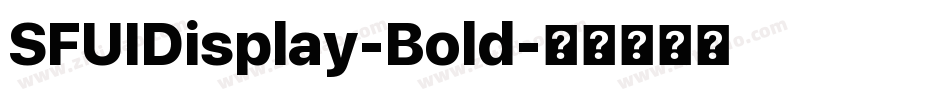 SFUIDisplay-Bold字体转换