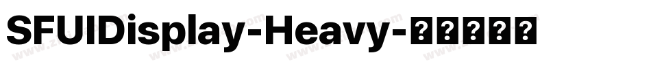 SFUIDisplay-Heavy字体转换