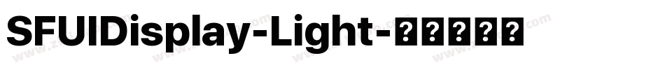 SFUIDisplay-Light字体转换