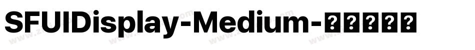 SFUIDisplay-Medium字体转换