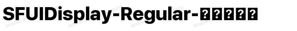 SFUIDisplay-Regular字体转换