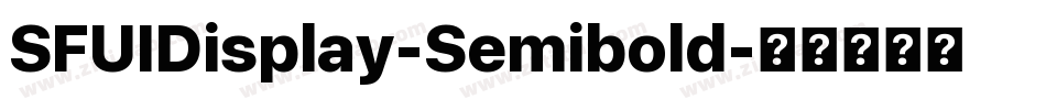 SFUIDisplay-Semibold字体转换