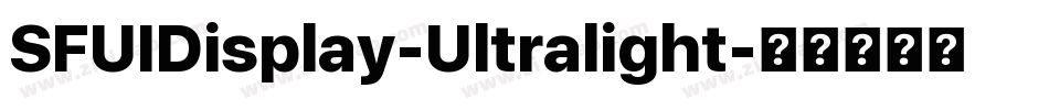SFUIDisplay-Ultralight字体转换