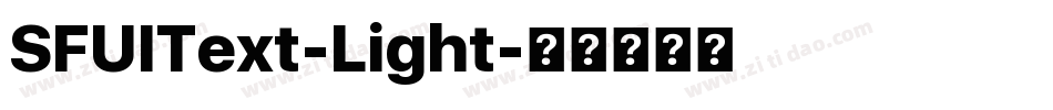 SFUIText-Light字体转换