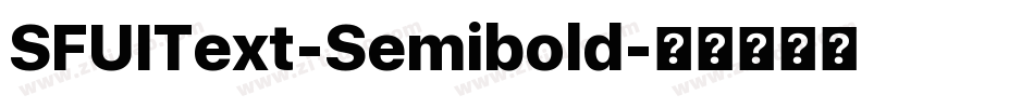SFUIText-Semibold字体转换