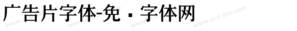 广告片字体字体转换