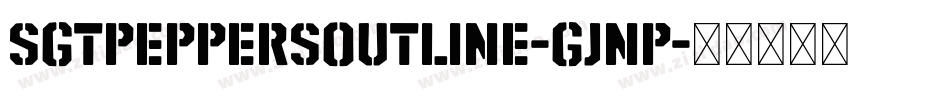 SgtPeppersOutline-gJnp字体转换