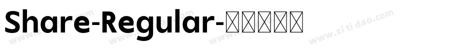 Share-Regular字体转换