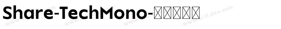 Share-TechMono字体转换