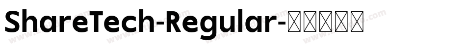 ShareTech-Regular字体转换