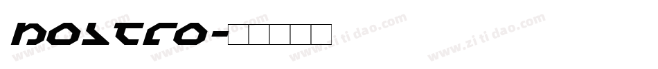 nostro字体转换