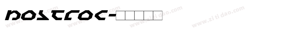 nostroc字体转换