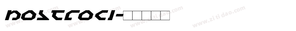 nostroci字体转换