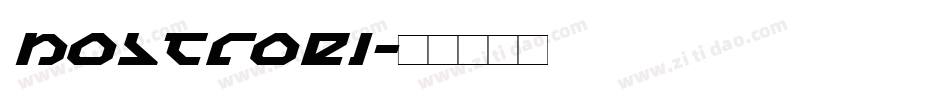 nostroei字体转换