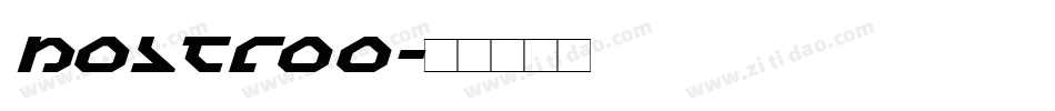 nostroo字体转换